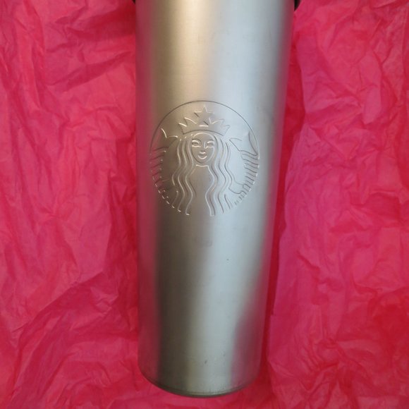 Starbucks 24oz. 9" Stainless Steel Classic Mermaid Cold Drink Tumbler + Straw - Picture 2 of 8